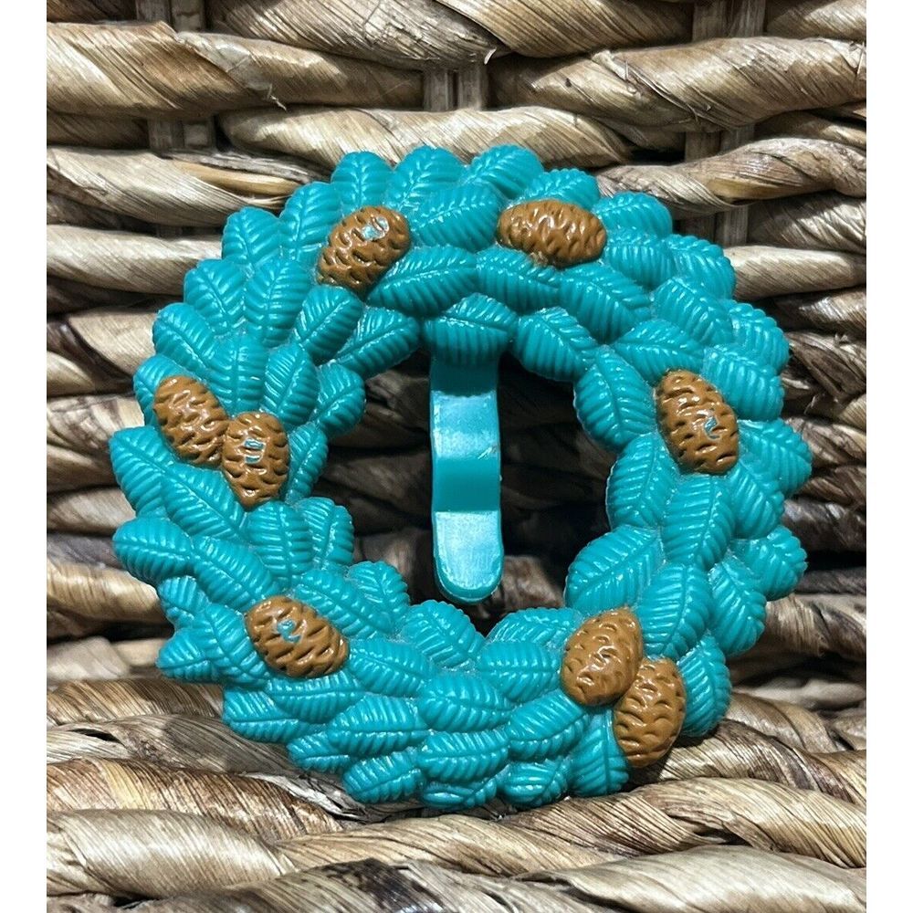 Fisher Price Loving Family Dollhouse Vintage 1996 Christmas Wreath W/Pinecones